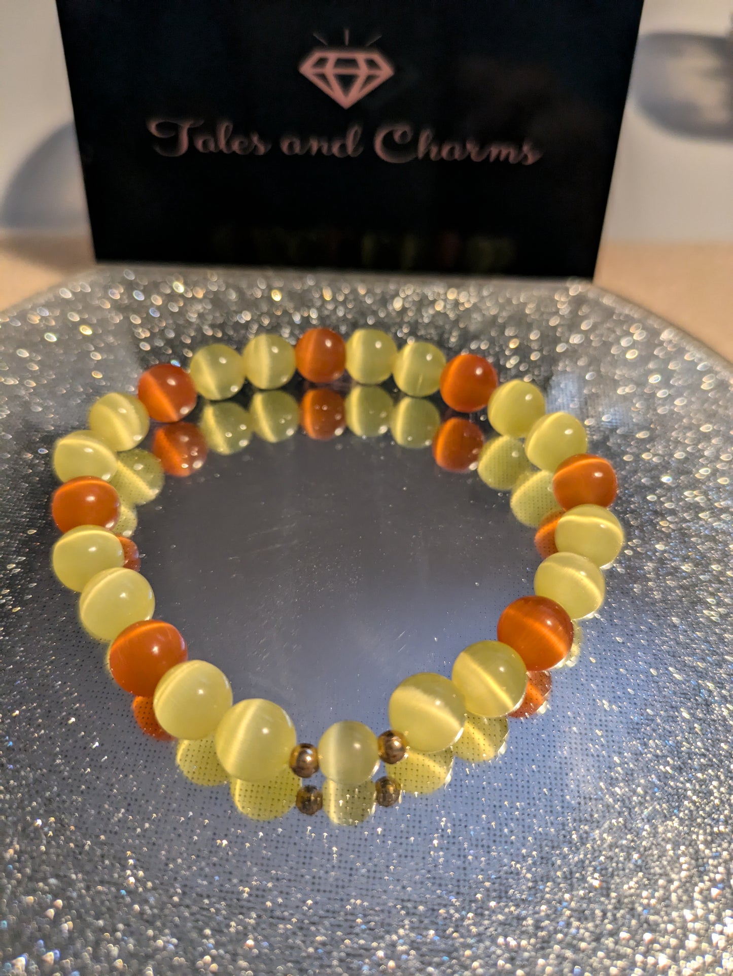 Cats Eye ~ Orange & Yellow