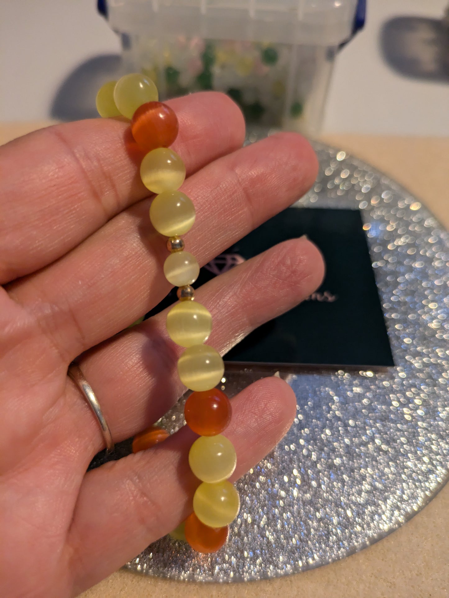 Cats Eye ~ Orange & Yellow
