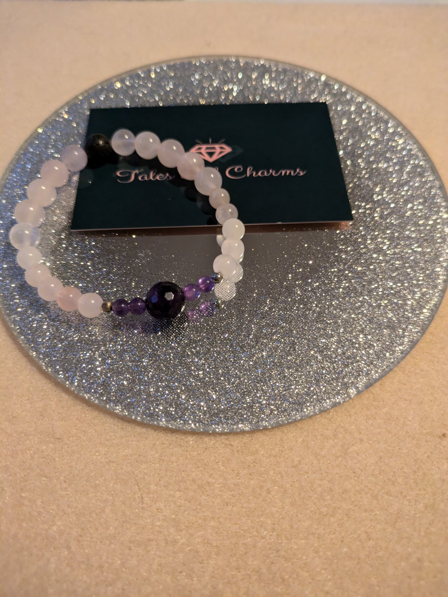 Rose Quartz & Amethyst Bracelet ~16.5cm