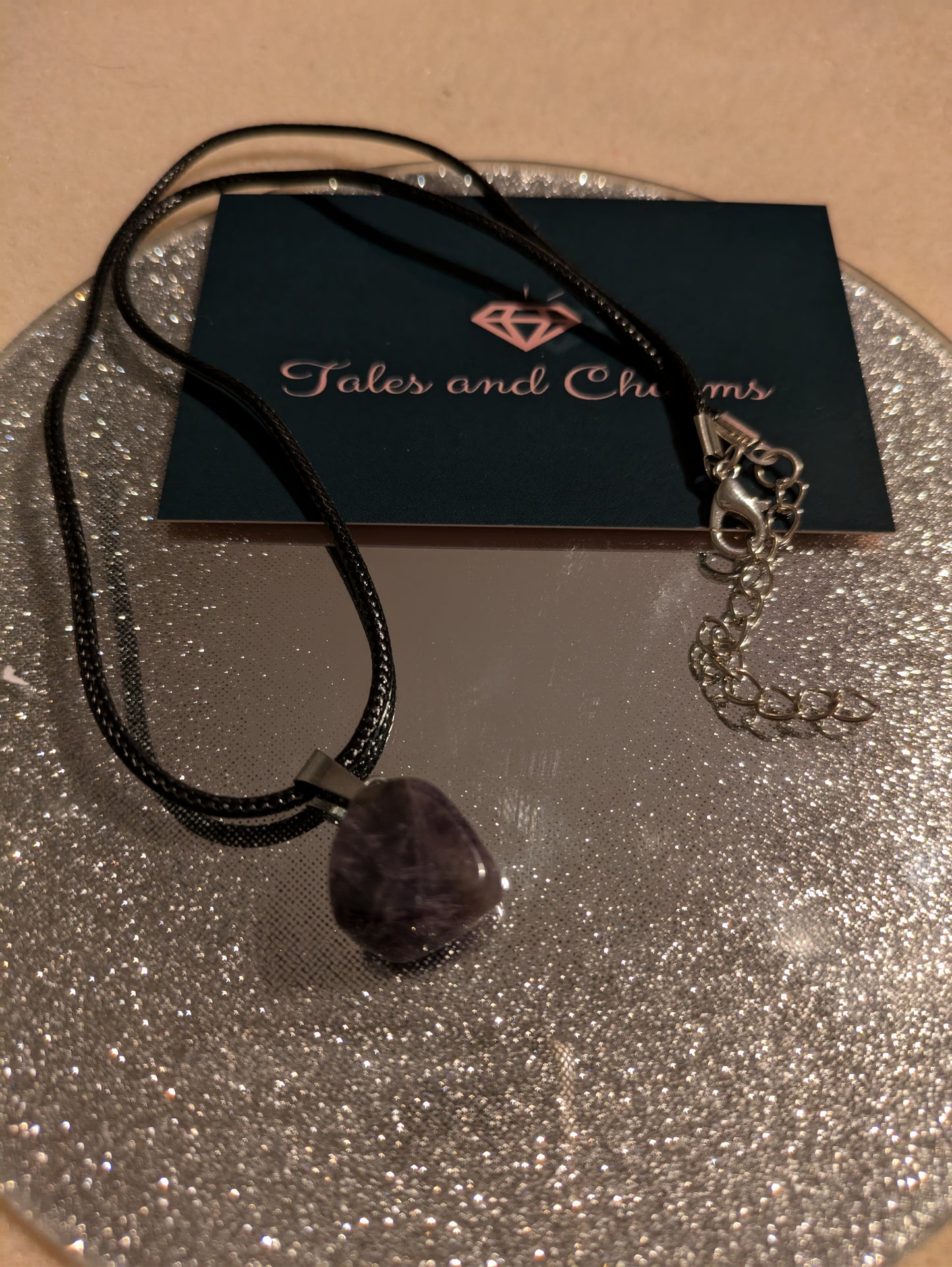 Amethyst stone necklace