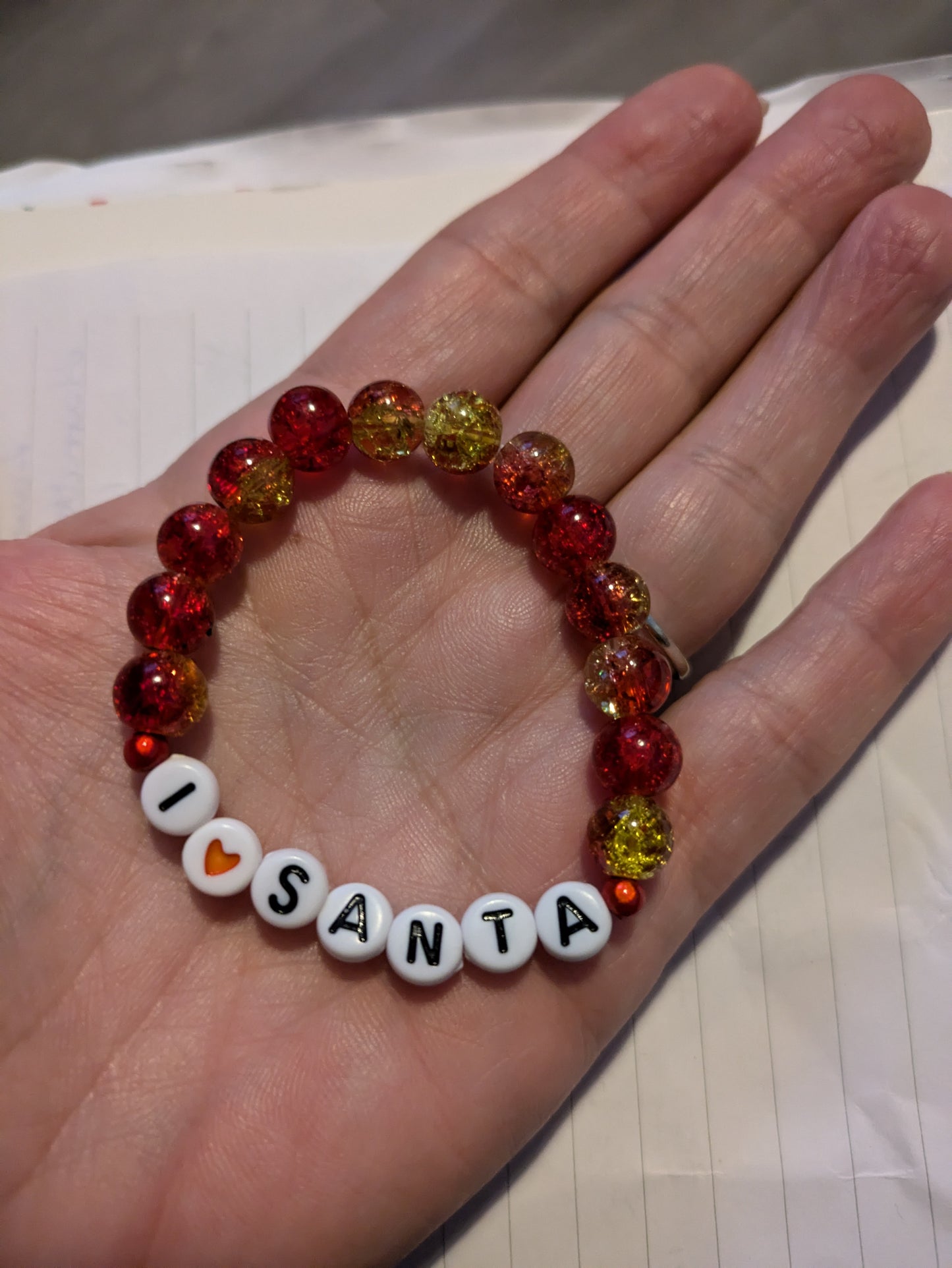 Childs I ❤️ Santa Bracelet