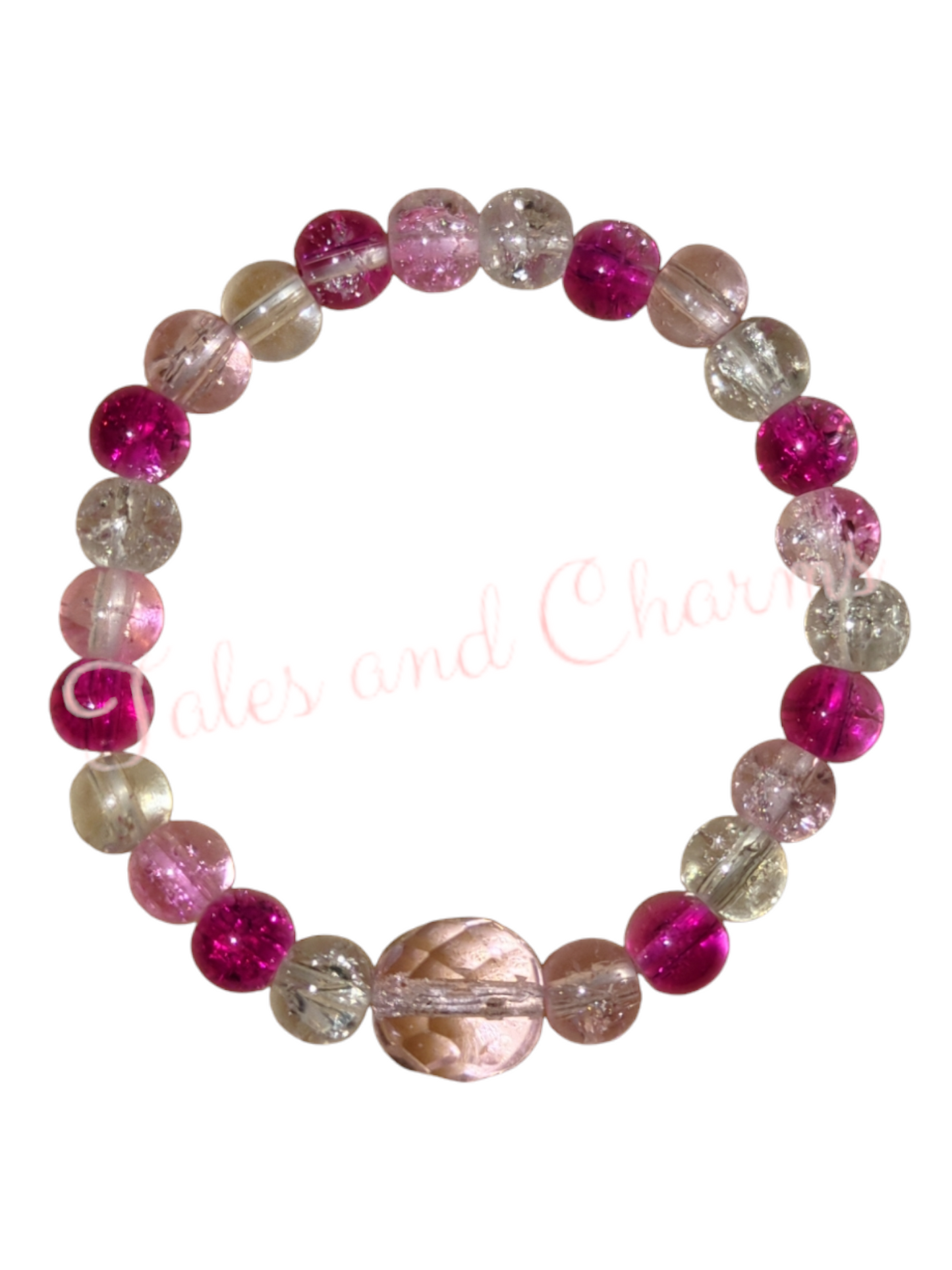 Children's pink and white Bracelet