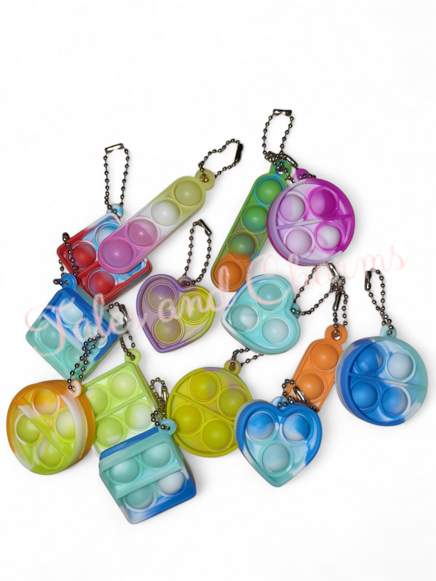 Popper bag charm / keyring