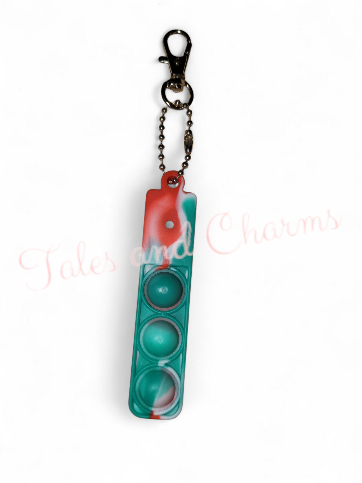 Popper bag charm / keyring