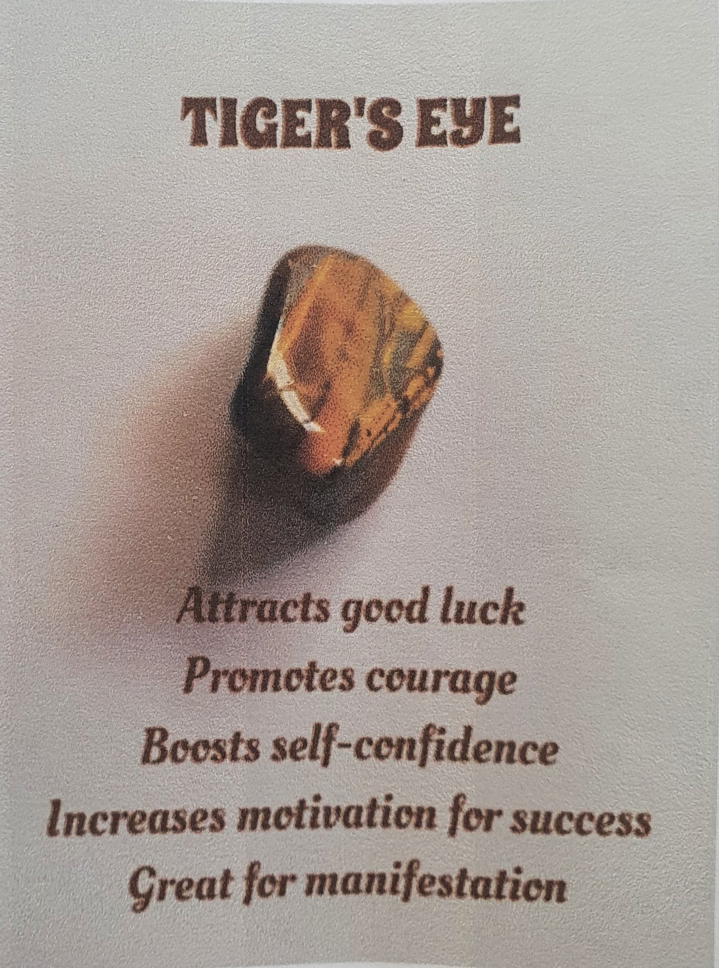 Rose Quartz and a single Tigers Eye