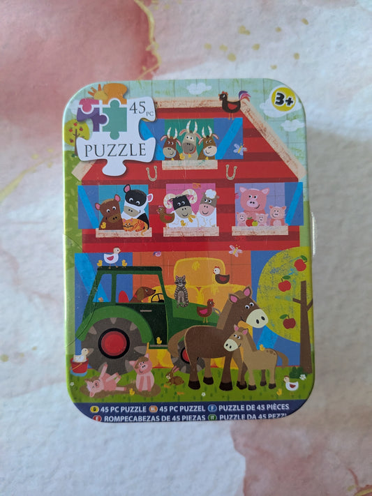 Mini Puzzle Tin – 45 Pieces (3 Designs)