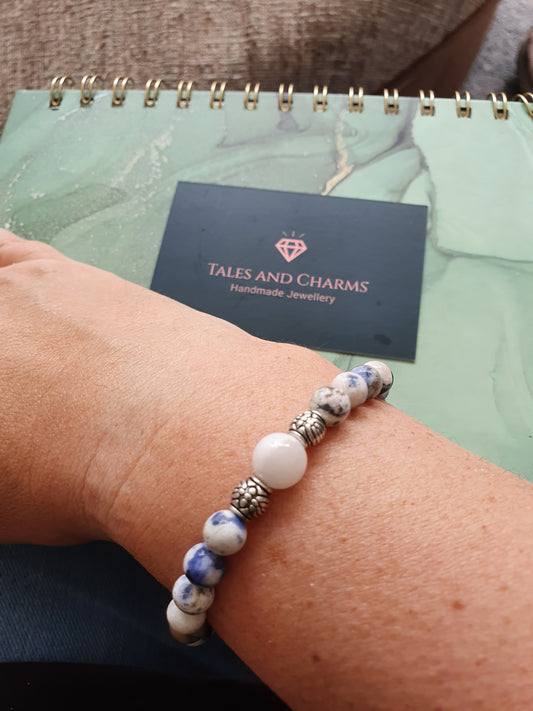 Moonstone & Sodalite Bracelet
