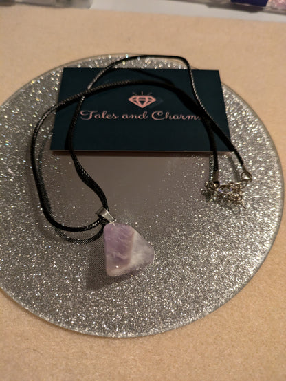 Light Amethyst stone necklace
