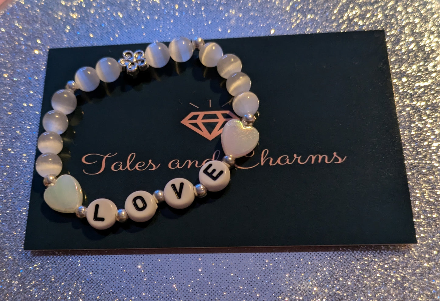 White 'Love' Bracelet
