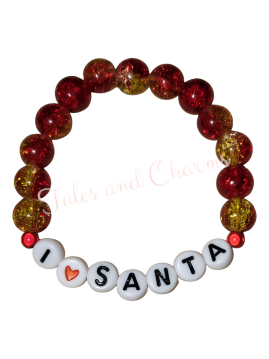 Childs I ❤️ Santa Bracelet