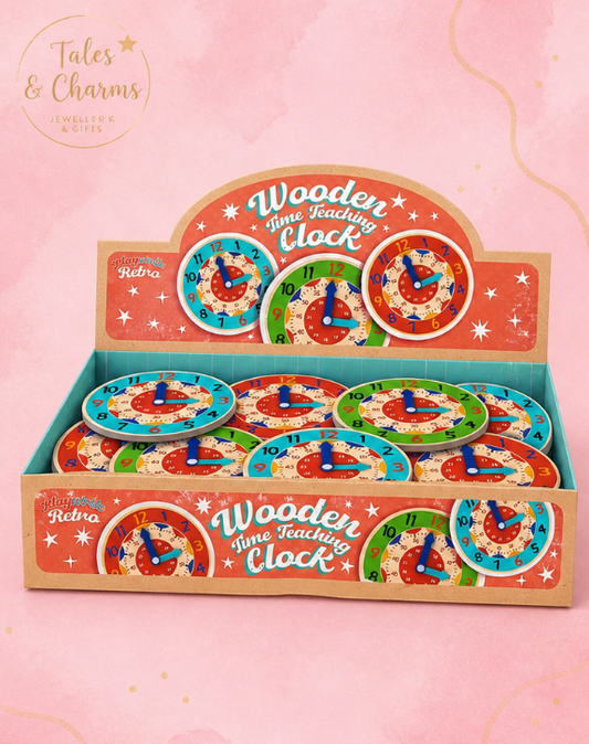 Wooden Time Teaching Clock