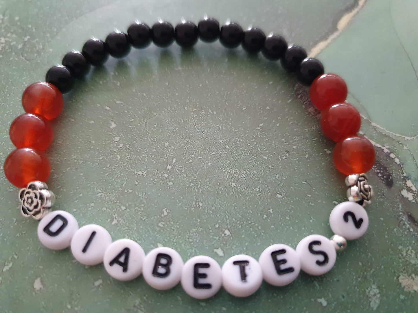 Personalised Crystal bead bracelet (wedding, medical etc)