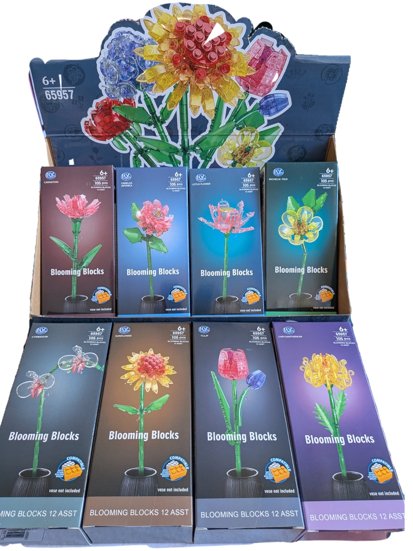 Blooming Blocks Flower Building Set (105 Pieces)