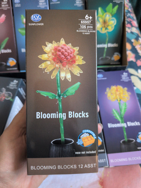 Blooming Blocks Flower Building Set (105 Pieces)