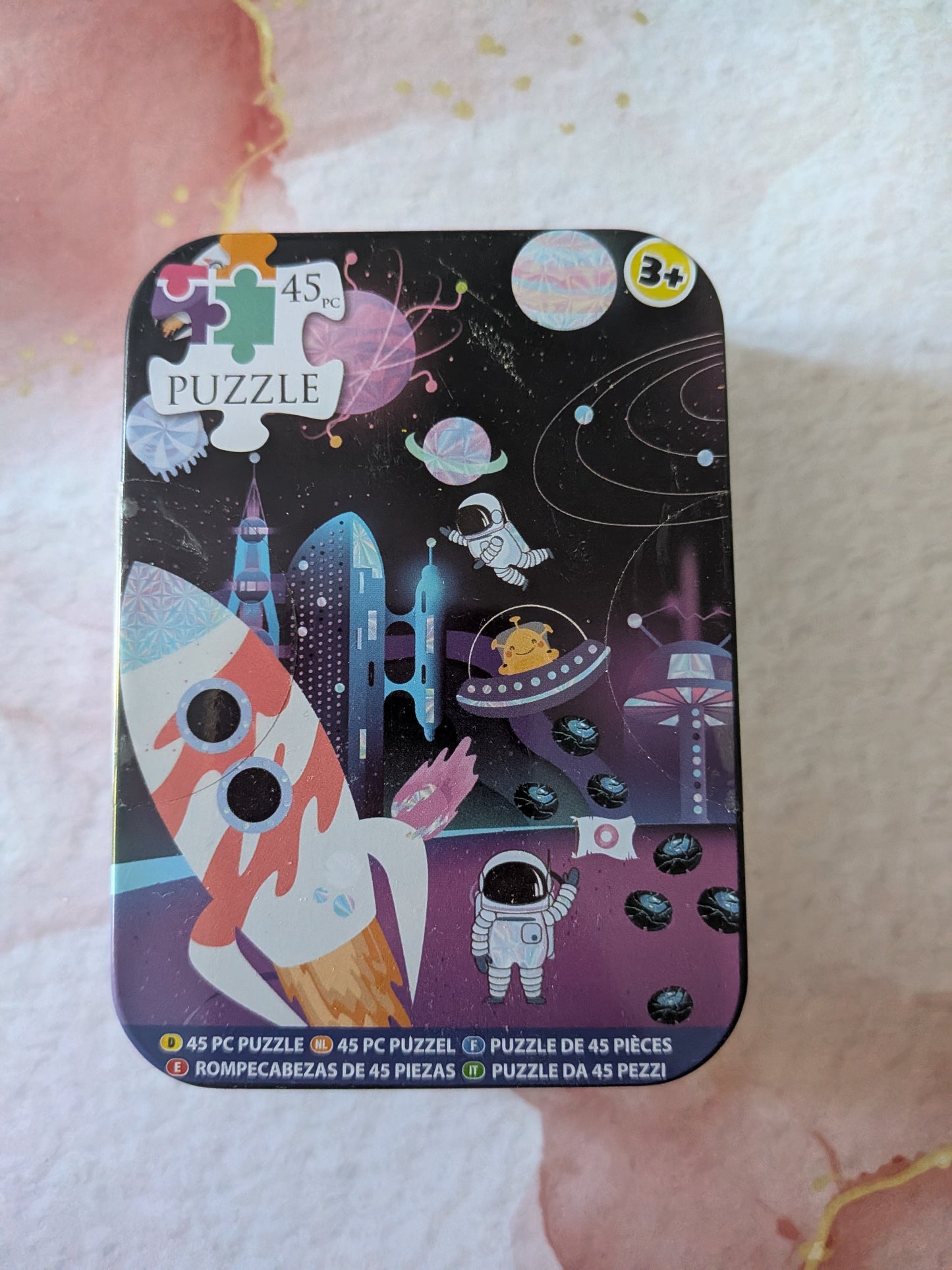 Mini Puzzle Tin – 45 Pieces (3 Designs)
