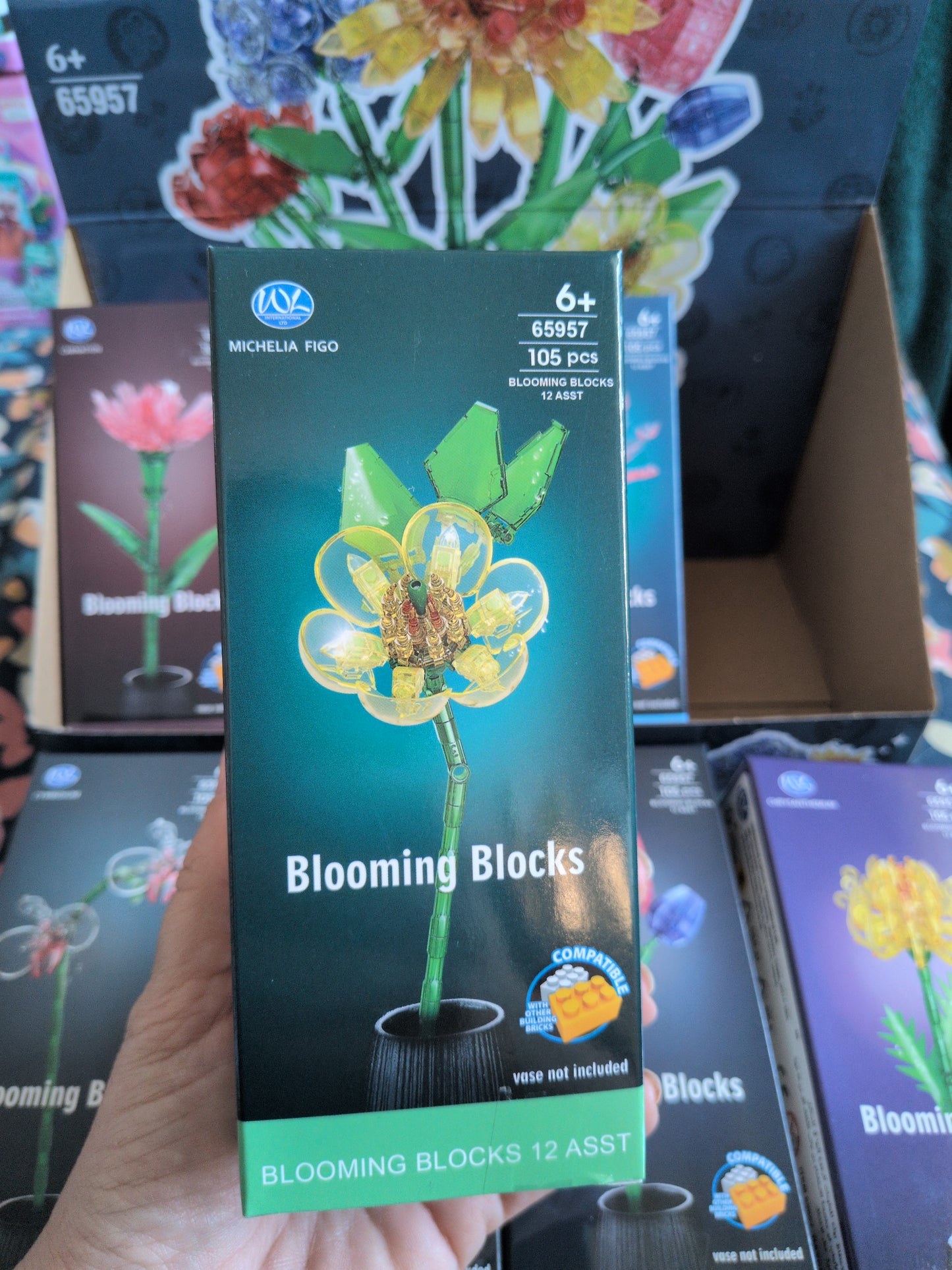 Blooming Blocks Flower Building Set (105 Pieces)