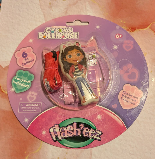 Gabby’s Dollhouse Flash’eez Clip-On and lanyard