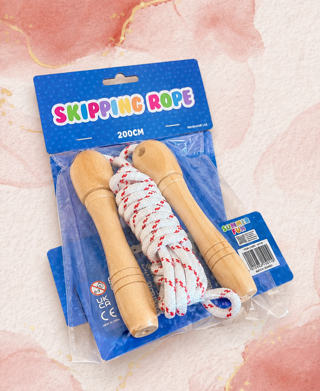 Traditional Wooden Skipping Rope