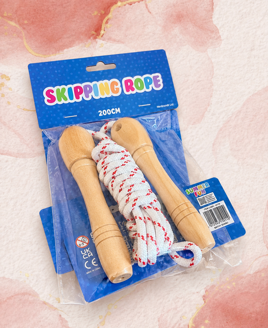 Traditional Wooden Skipping Rope